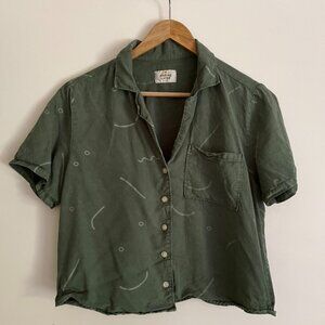 Marine Layer Boxy Button-up Short=Sleeved Shirt -- XS -- Good Used Condition